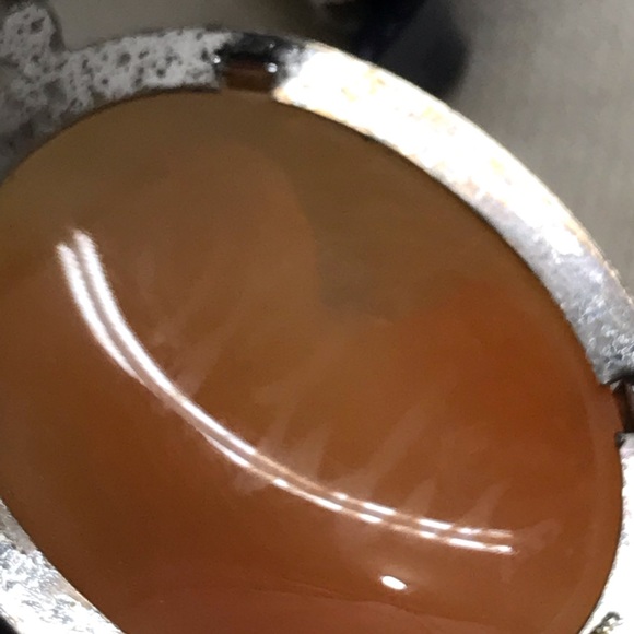 Antique Genuine Sterling Silver Shell Large Cameo Necklace Artist Signed 19c - Picture 8 of 14